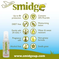 Smidge Tick & Midge Repellent Spray 75ml – DEET-Free Bushcraft Insect Repellent