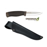 Mora Companion Heavy Duty MG Bushcraft Training Knife - Black Leather Sheath