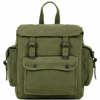 Olive Green Canvas Backpack