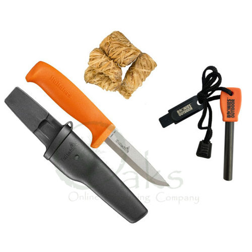Bushcraft Knife and Fire Kit