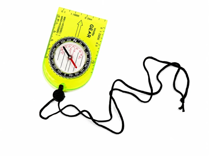 Compact Baseplate Compass with Lanyard