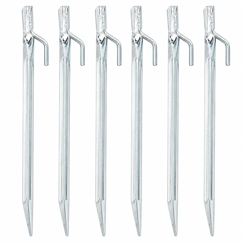 Heavy Duty Steel Angle Tent Pegs – 22.8cm – Pack of 6