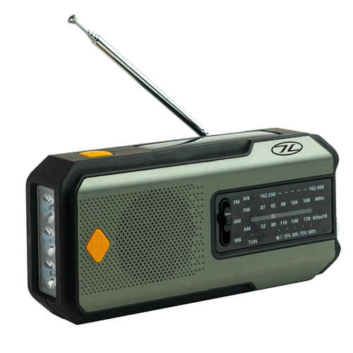 Emergency Hand Crank Radio with Solar Power Bank, Torch & SOS Alarm