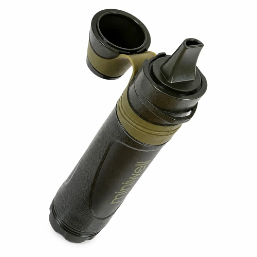 Portable Survival Water Filter Pump – 0.01 Micron, 1L