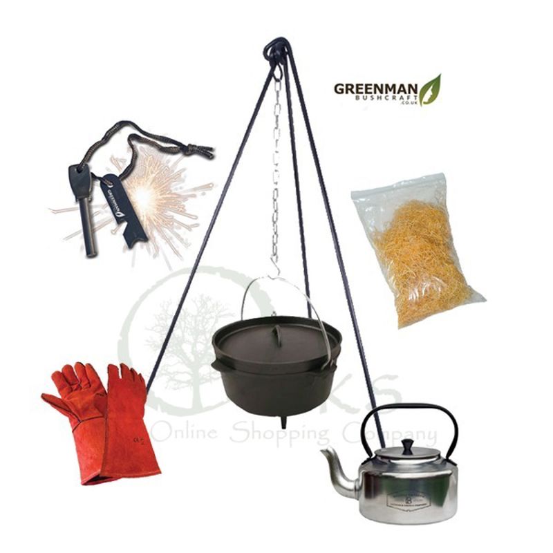 Dutch Oven Cooking and Campfire Kettle Kit