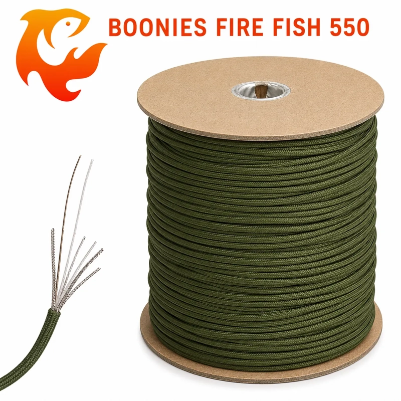 Boonies Outdoor Fire Fish 550 Paracord