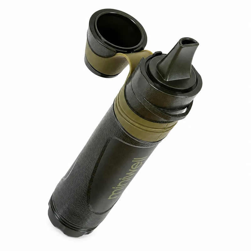 Portable Survival Water Filter Pump – 0.01 Micron, 1L