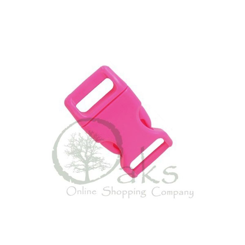 Compact Paracord Buckles - Pink (3/8) "