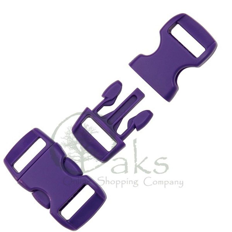 Compact Paracord Buckles - Purple (3/8)"