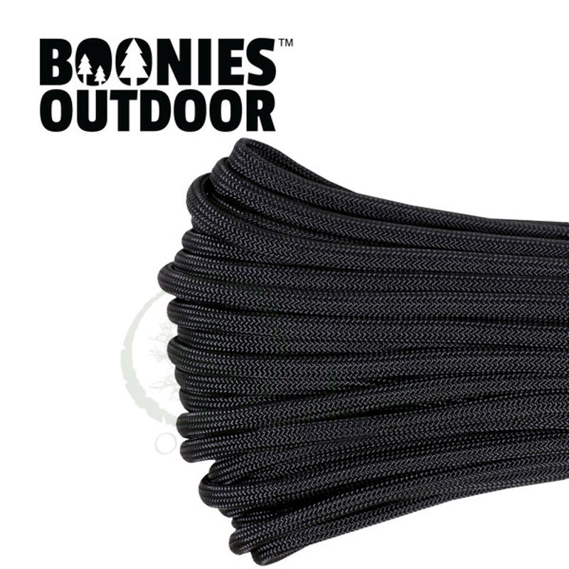 Genuine 550 Paracord - Black - 50ft