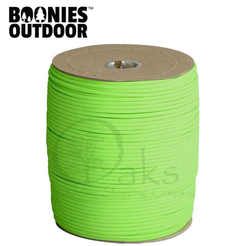 Genuine 550 Paracord - Neon Green - 1000ft Reel