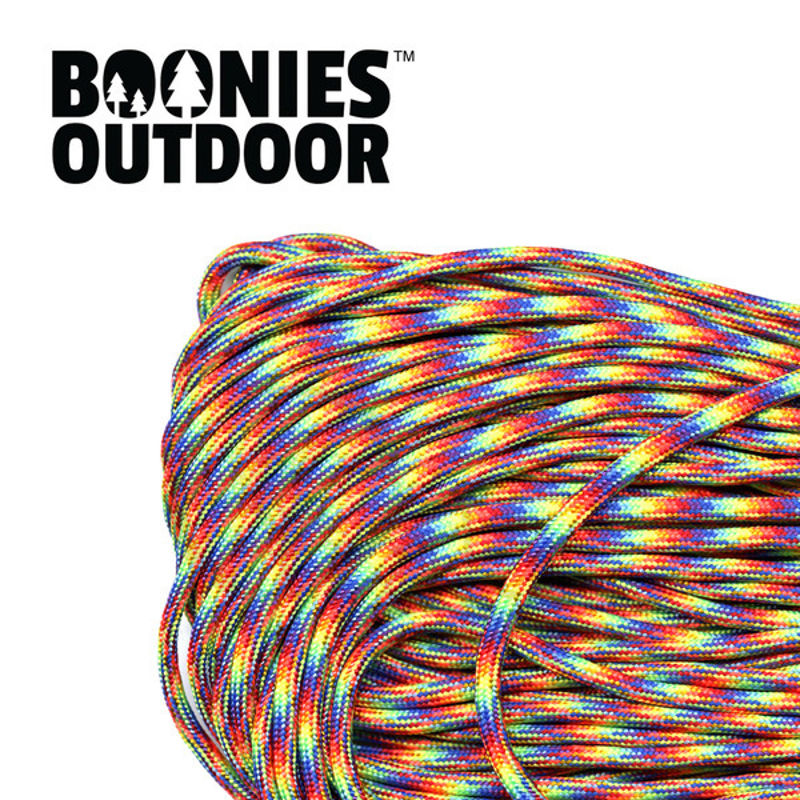 Genuine 550 Paracord - Rainbow - 50ft