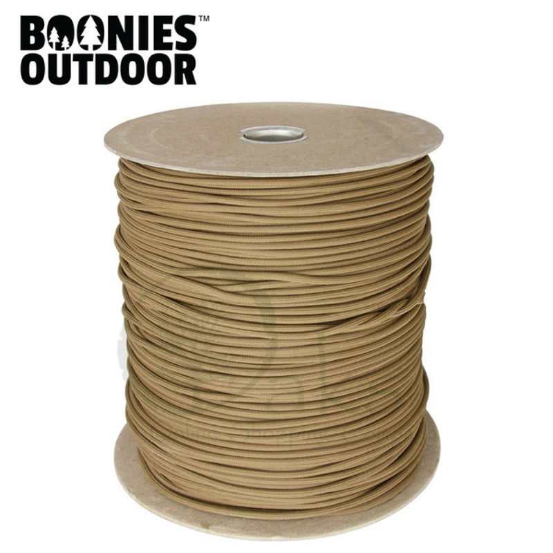 Genuine 550 Paracord - Tan - 1000ft Reel